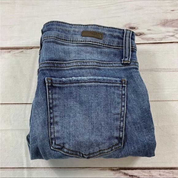 KUT from the Kloth Womens Blue Cutoff Gidget Frey Denim Jean Shorts Size 00 - Picture 3 of 12